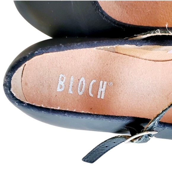 Bloch Black Leather Mary Jane Dance Shoes Girls #2T  Size 7 1/2 US. - Picture 10 of 14
